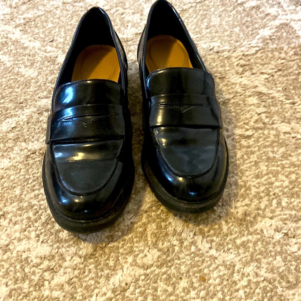 Nine West black loafers